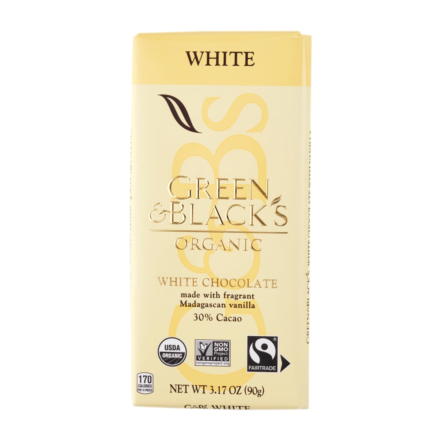 Green & Black's Organic White Chocolate 30% Cacao 90g