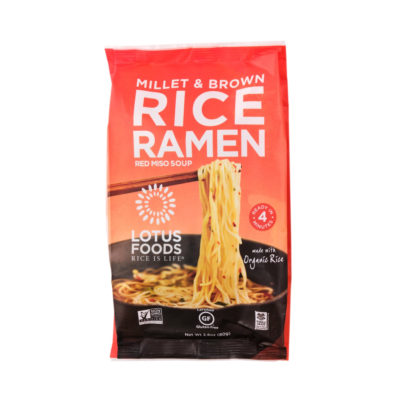 Lotus Foods Millet & Brown Rice Ramen 80g Healthy Options