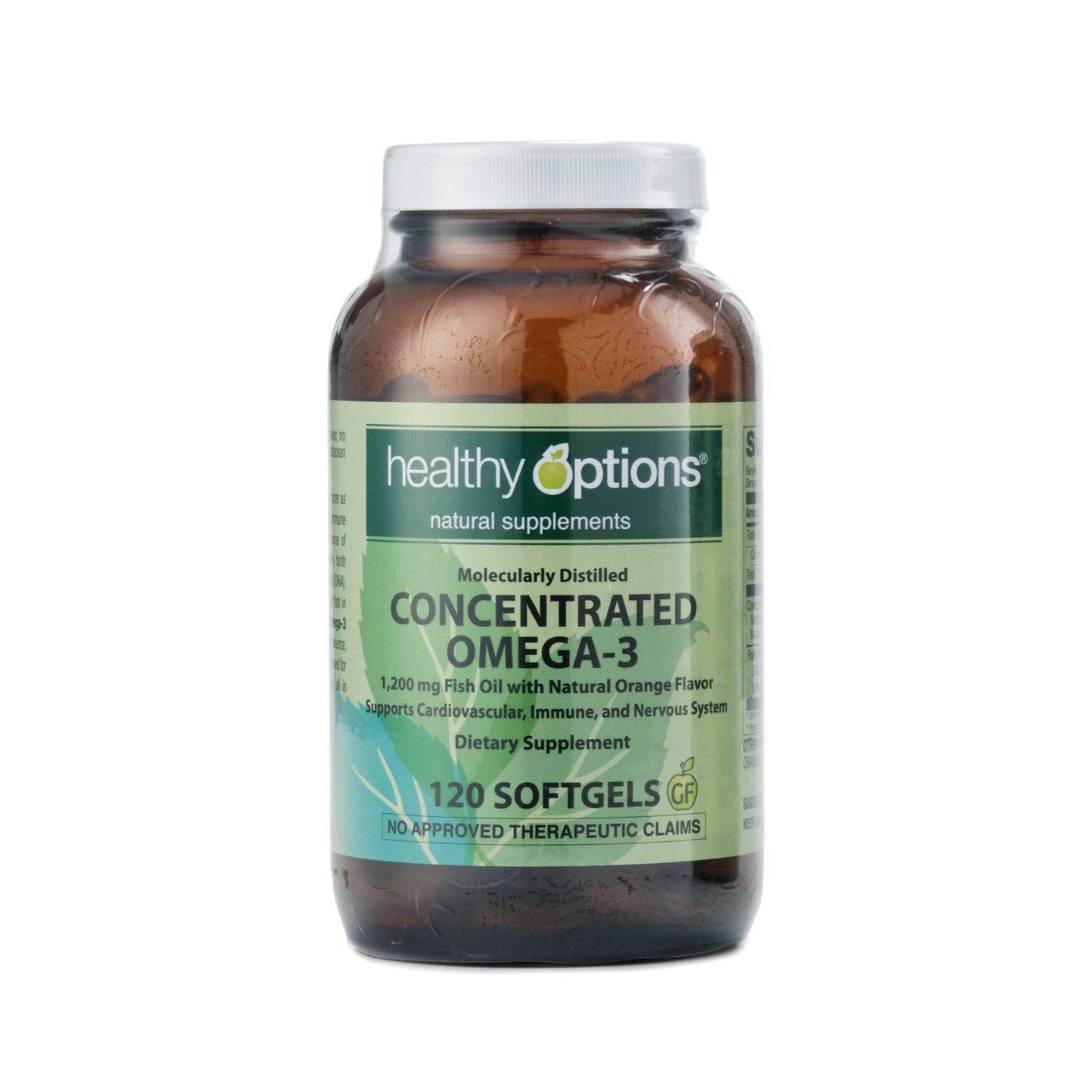 Healthy Options Concentrated Omega 3 1,200mg 120 Softgels