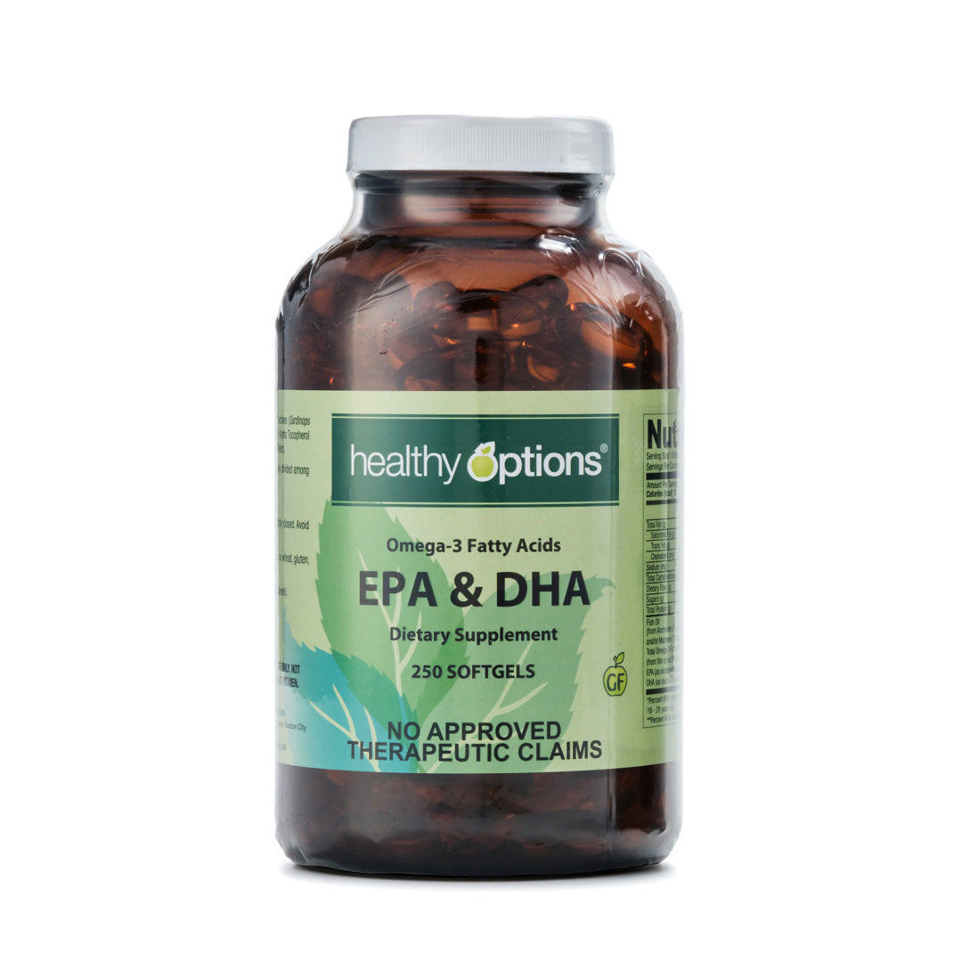 Dha Label Healthy Options EPA and DHA 250 Softgels