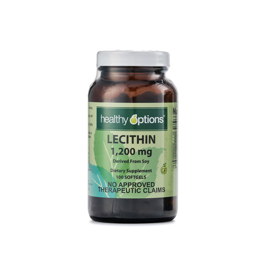 Healthy Options Lecithin 1,200mg 100 Softgels
