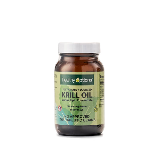 Healthy Options Krill Oil Marine Lipid Concentrate 60 Softgels