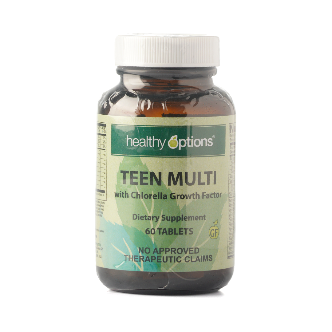 Healthy Options Teen Multi with Chlorella Growth Factor 60 Tablets