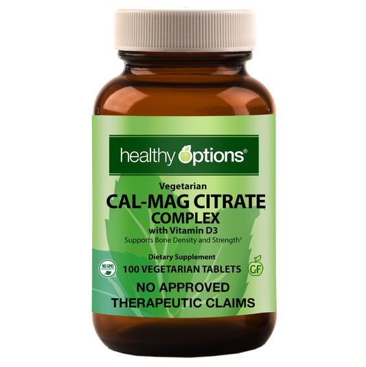 Healthy Options Cal-Mag Citrate Complex with Vitamin D3 100 Vegetarian Tablets