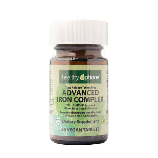 Healthy Options Advanced Iron Complex Time Release 30 Vegan Tablets