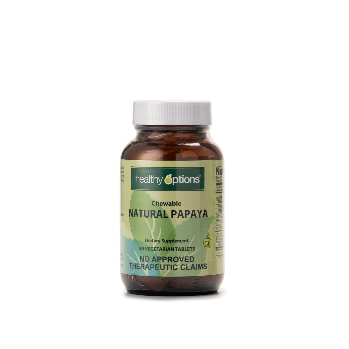 Healthy Options Chewable Natural Papaya 90 Tablets