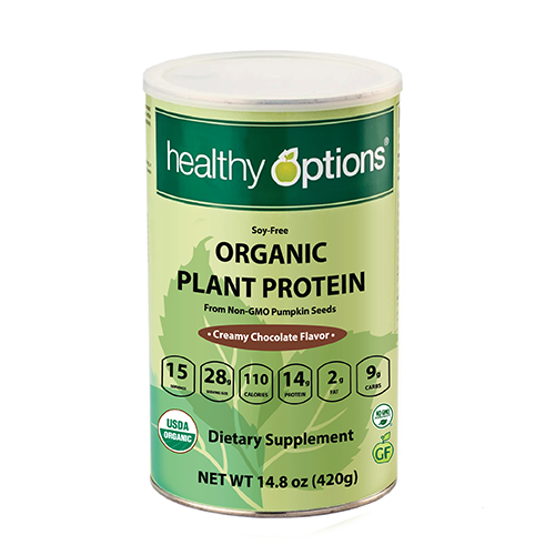 Healthy Options Organic Plant Protein Chocolate (Soy-Free) 420grams