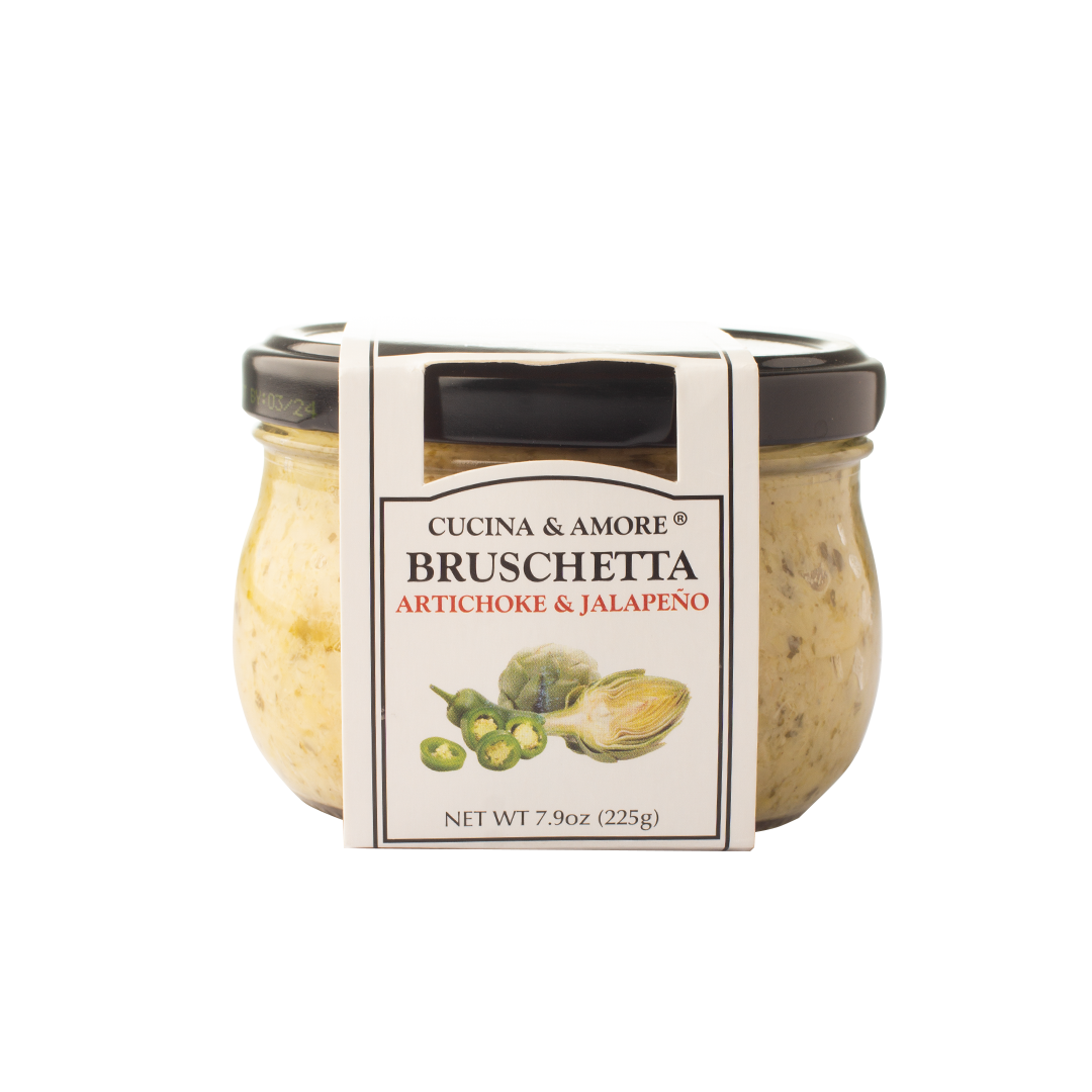 Cucina And Amore Artichoke And Jalapeno Bruschetta 225g Healthy Options 5770