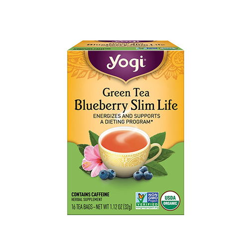 Slim Life Yogi Organic Green Tea Blueberry Slim Life 16 Tea Bags – Healthy Options
