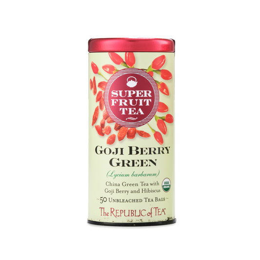 Republic Of Tea Organic Goji Berry Green Tea 50 Tea Bags