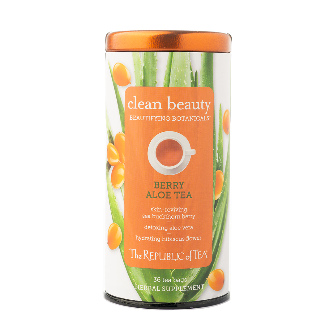 The Republic of Tea Clean Beauty Berry Aloe Tea 36 Tea Bags – Healthy ...