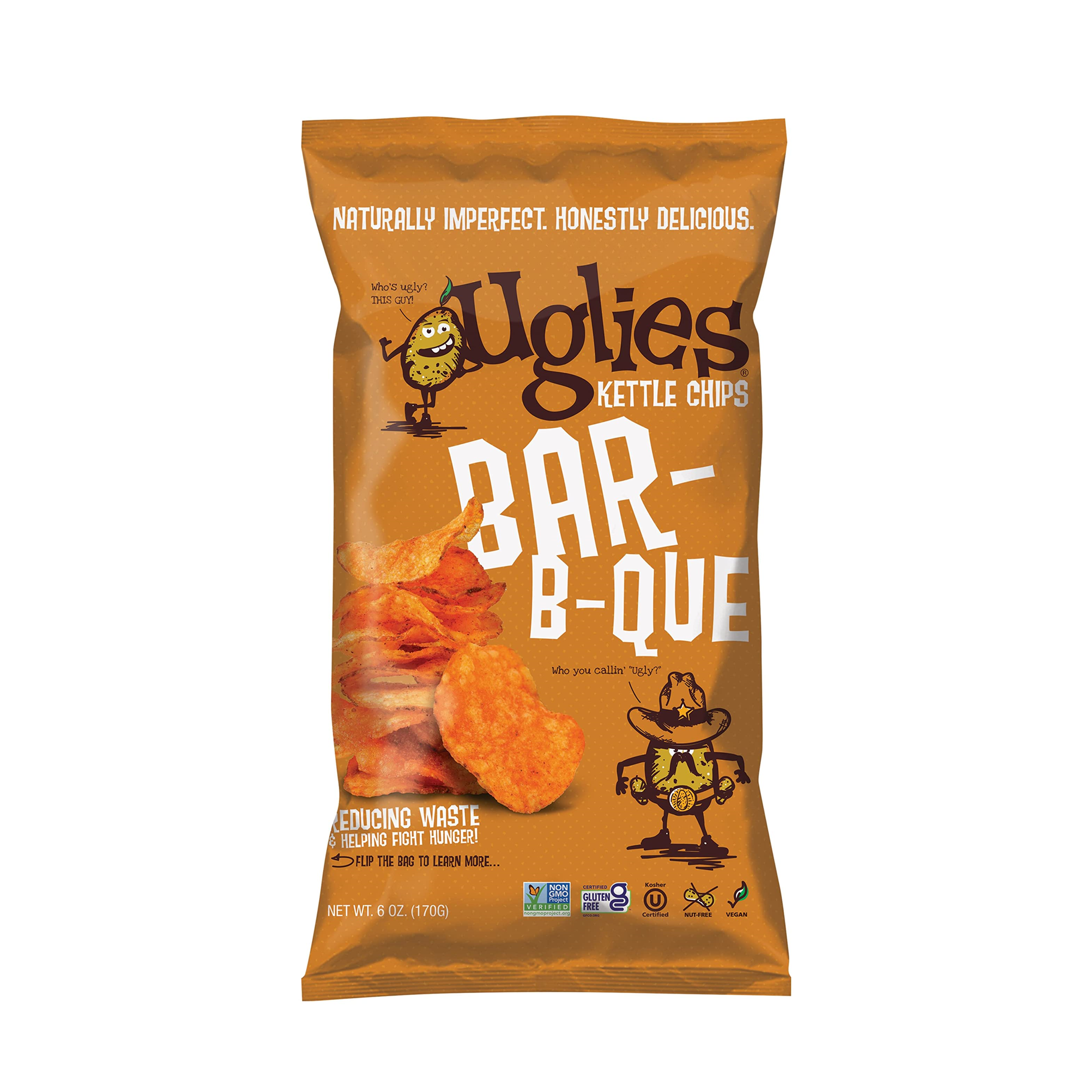 Uglies Barbeque Kettle Cooked Potato Chips 170g – Healthy Options