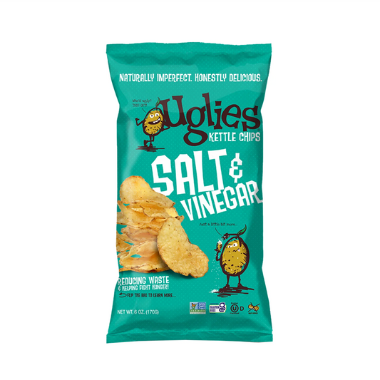 Uglies Salt & Vinegar Kettle Cooked Potato Chips 170g