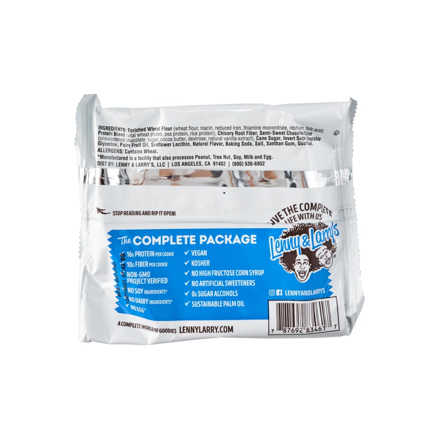 Lenny & Larry's The Complete Cookie Chocolate Chip 113g