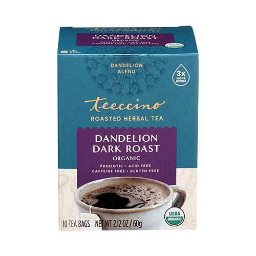 Dentello Tea Teeccino Roasted Herbal Tea Dandelion Dark Roast 10 tea bags – Healthy ...