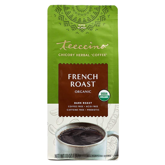 Teeccino Chicory Herbal Coffee French Roast 312g