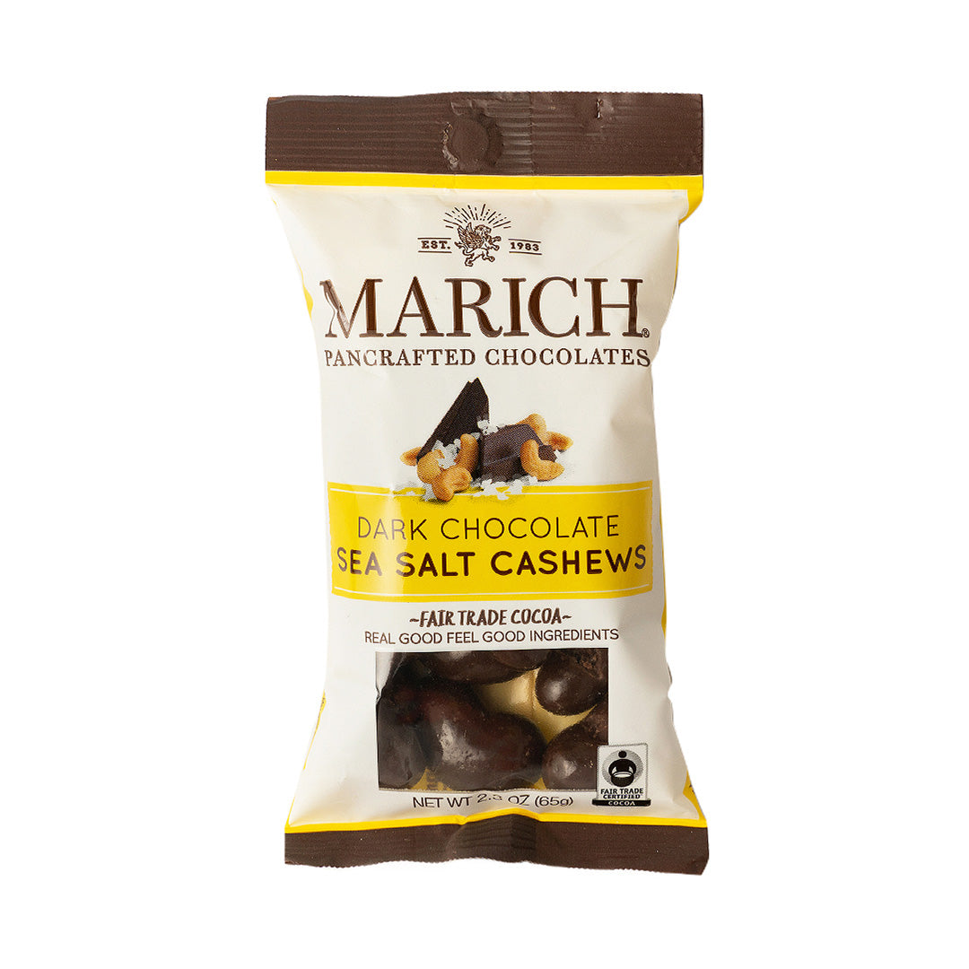 Marich Premium Dark Chocolate Sea Salt Cashews 65g