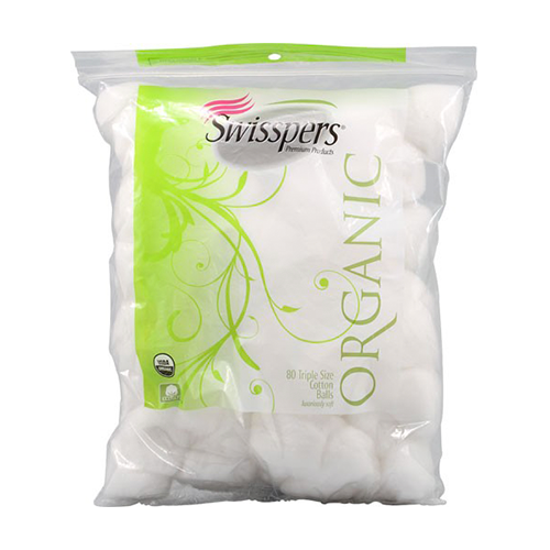 Swisspers Organic Cotton Balls 80ct