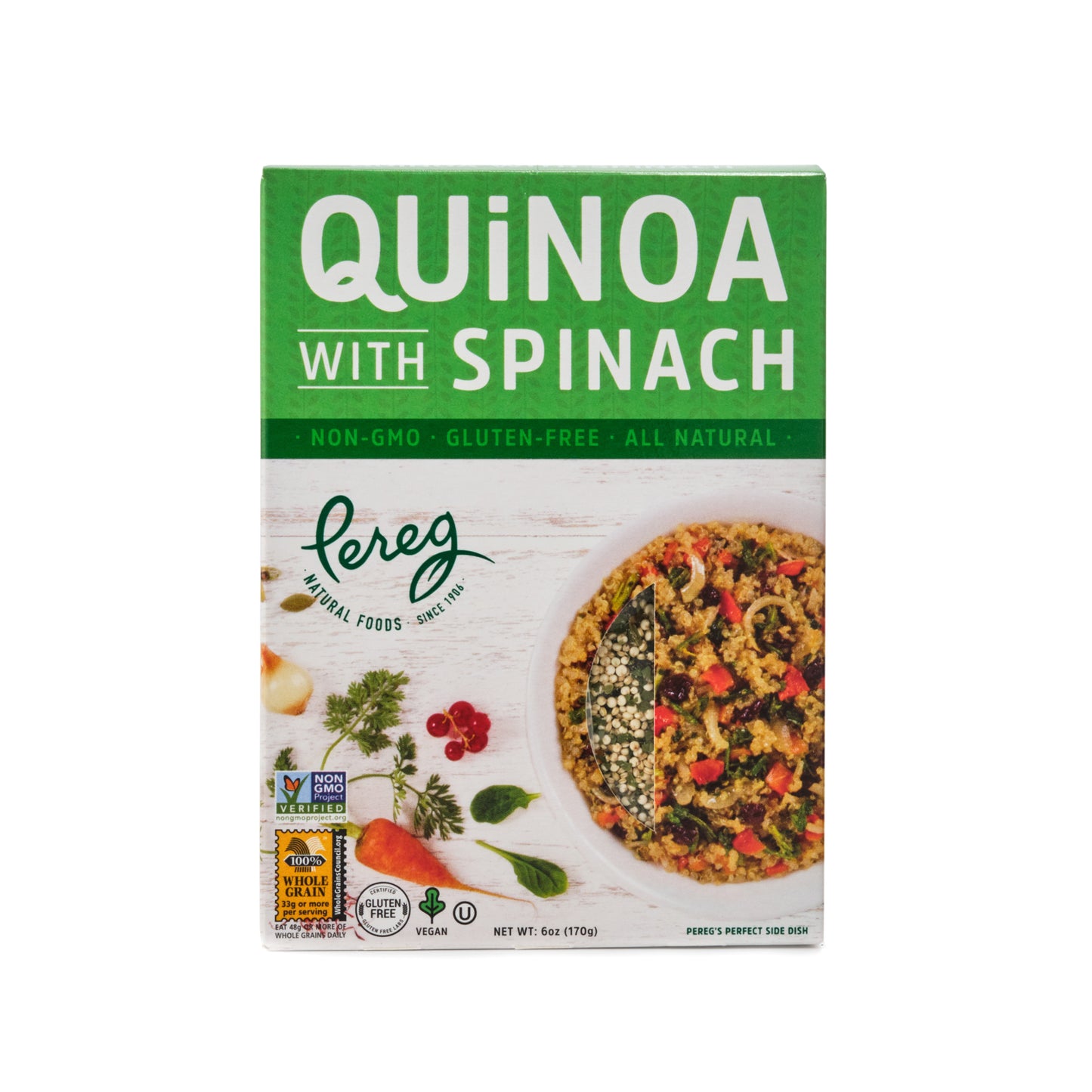 Pereg Quinoa with Spinach 170g