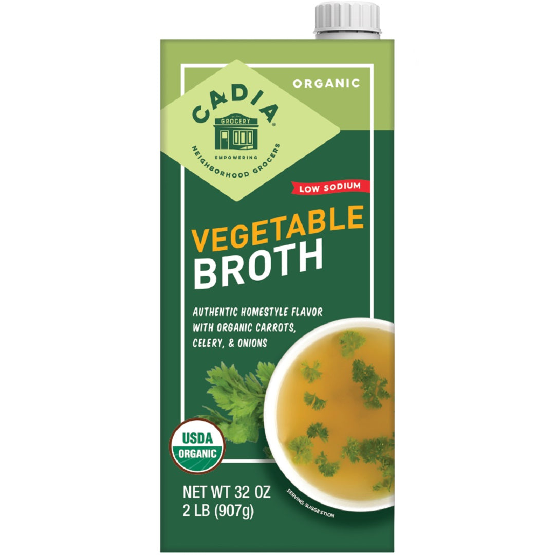 Cadia Organic Low Sodium Vegetable Broth 907g