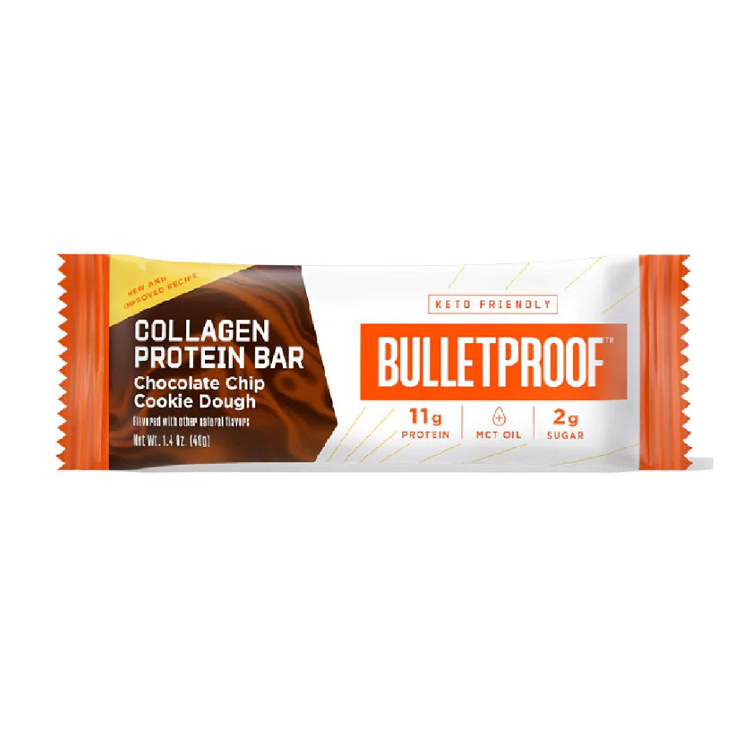 Bulletproof Collagen Protein Bar Chocolate Chip Cookie Dough 40g