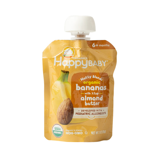 Happy Baby Nutty Blends Organic Bananas Almond Butter Stage 2 85g