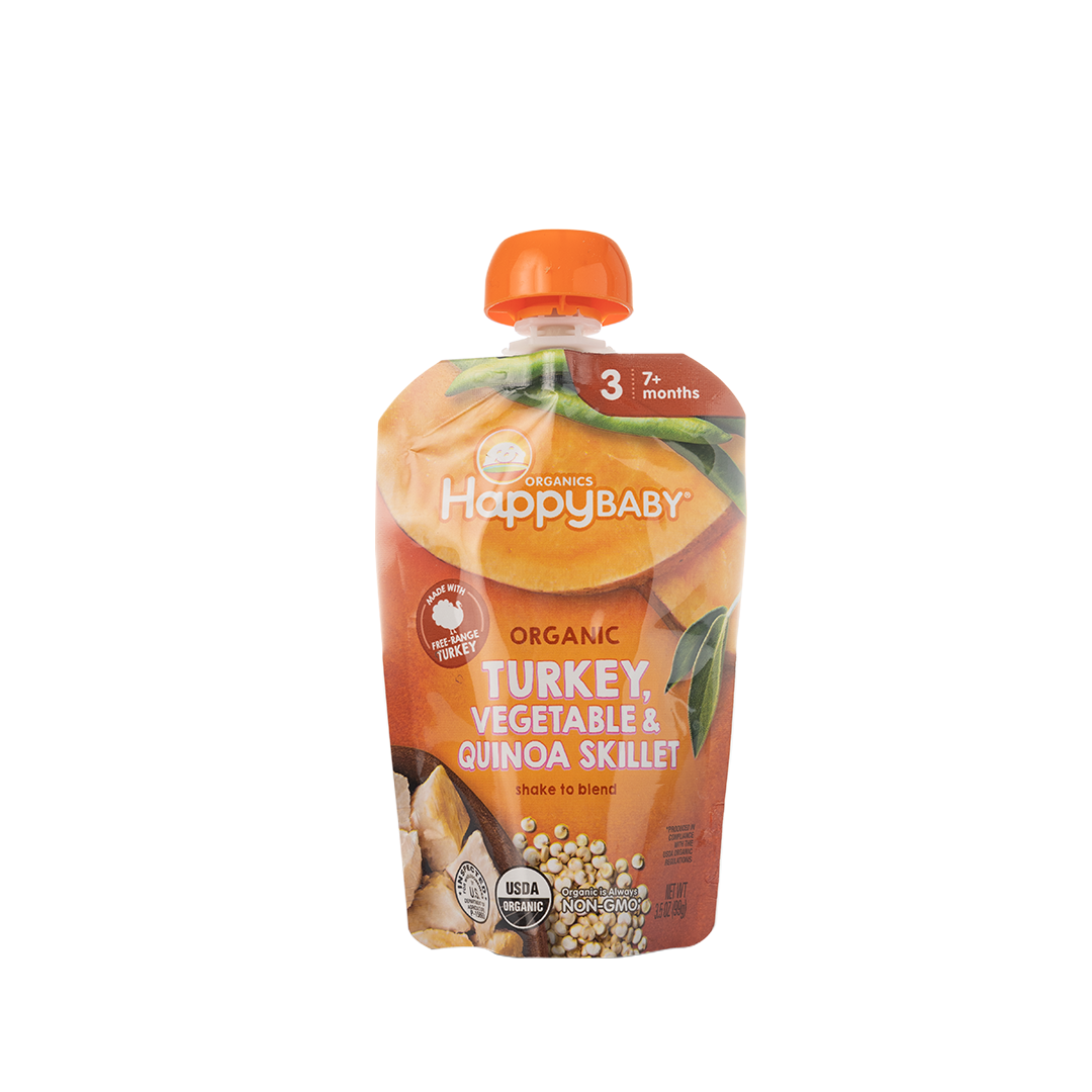 Happy Baby Organic Turkey, Vegetable & Quinoa Skillet Stage 3 99g