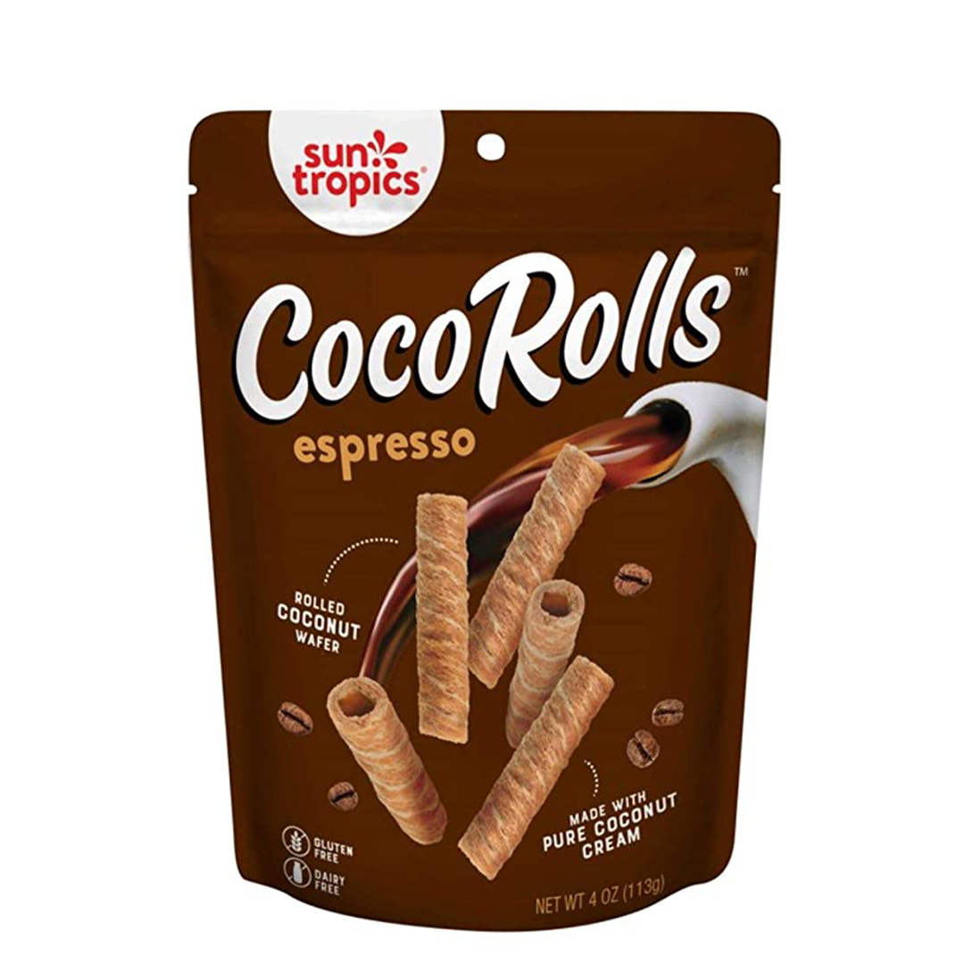 Sun Tropics Coco Rolls Espresso Rolled Coconut Wafers 113g