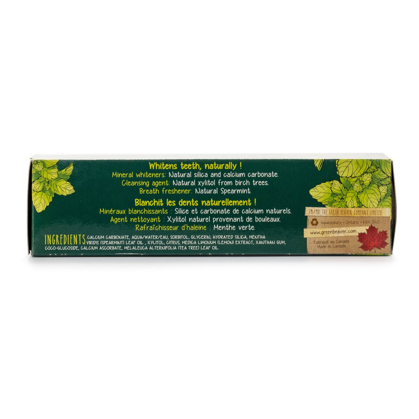 Green Beaver Spearmint Fluoride-free Toothpaste 75ml