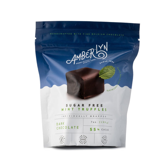 Amberlyn Dark Chocolate Mint Sugar Free Truffles 199g