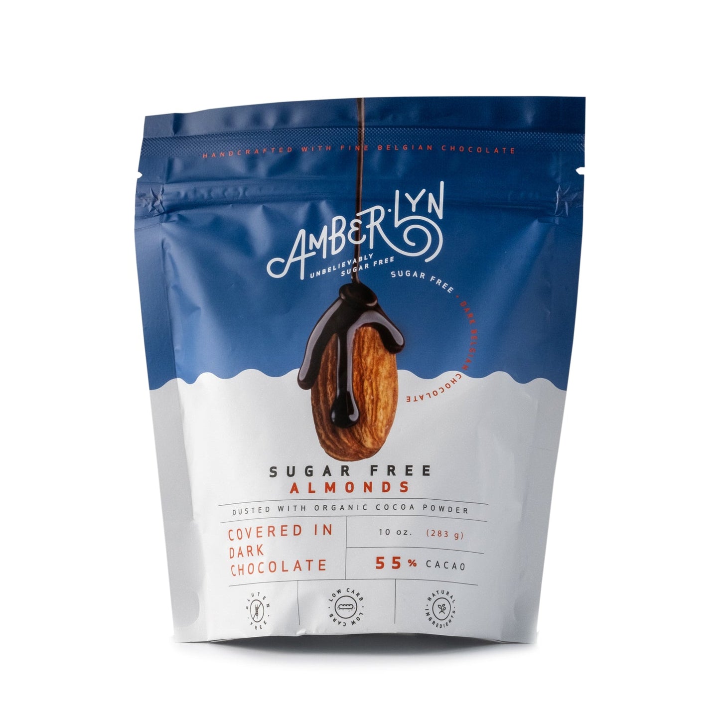 Amberlyn Dark Chocolate Sugar Free Almonds 284g