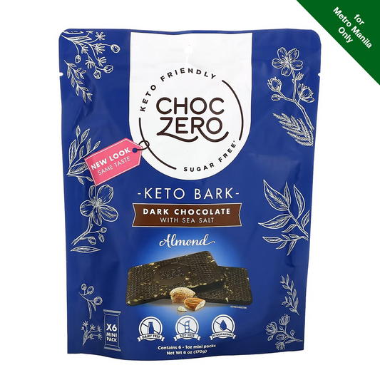 Choc Zero Sugar Free Dark Chocolate with Sea Salt Almonds 170g