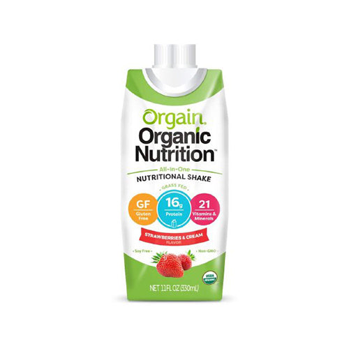 Orgain Organic Nutritional Shake Strawberry & Cream 330ml