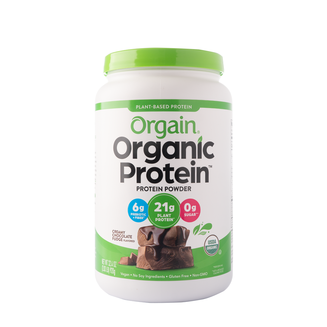 Orgain Label Orgain Plant-Based Organic Protein Powder Creamy Chocolate Fudge 920g ...