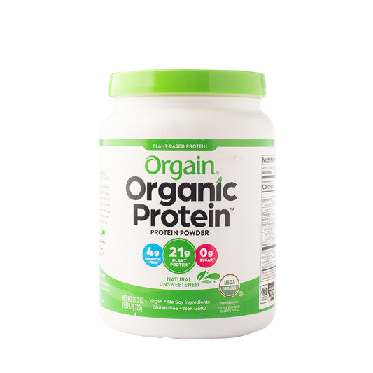 Orgain Plant-Based Organic Protein Powder Natural Unsweetened 720g