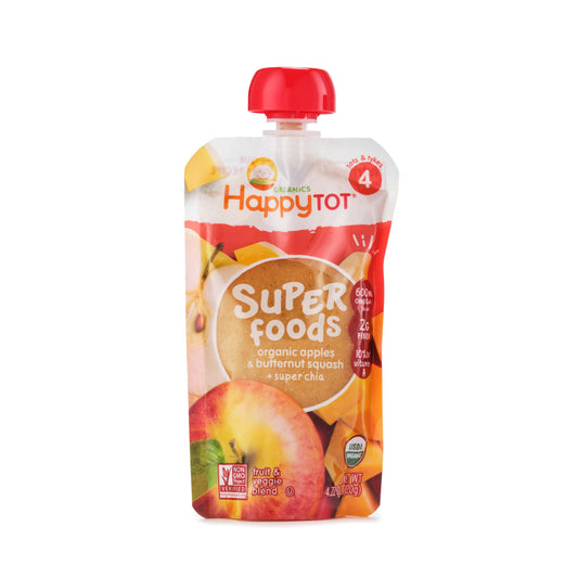 Happy Tot Super Foods Organic Apples & Butternut Squash Stage 4 120g