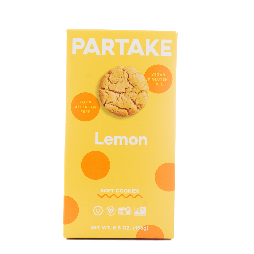 Partake Foods Lemon Soft Baked Cookies 156g