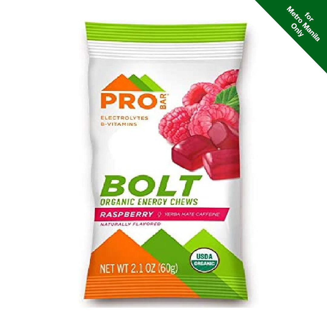 Pro Brands Raspberry Pro Bar Organic Raspberry Bolt Energy Chews 60g – Healthy Options