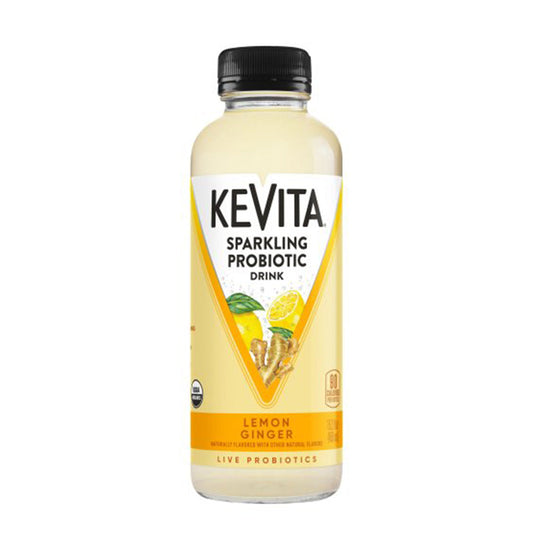 Chilled Kevita Sparkling Probiotic Drink Lemon Ginger 450ml