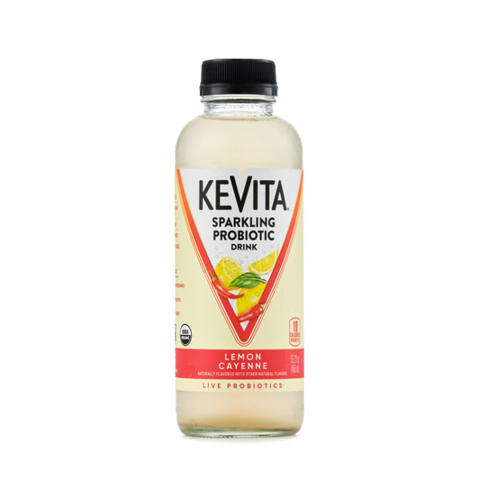 Chilled Kevita Sparkling Probiotic Drink Lemon Cayenne 450ml