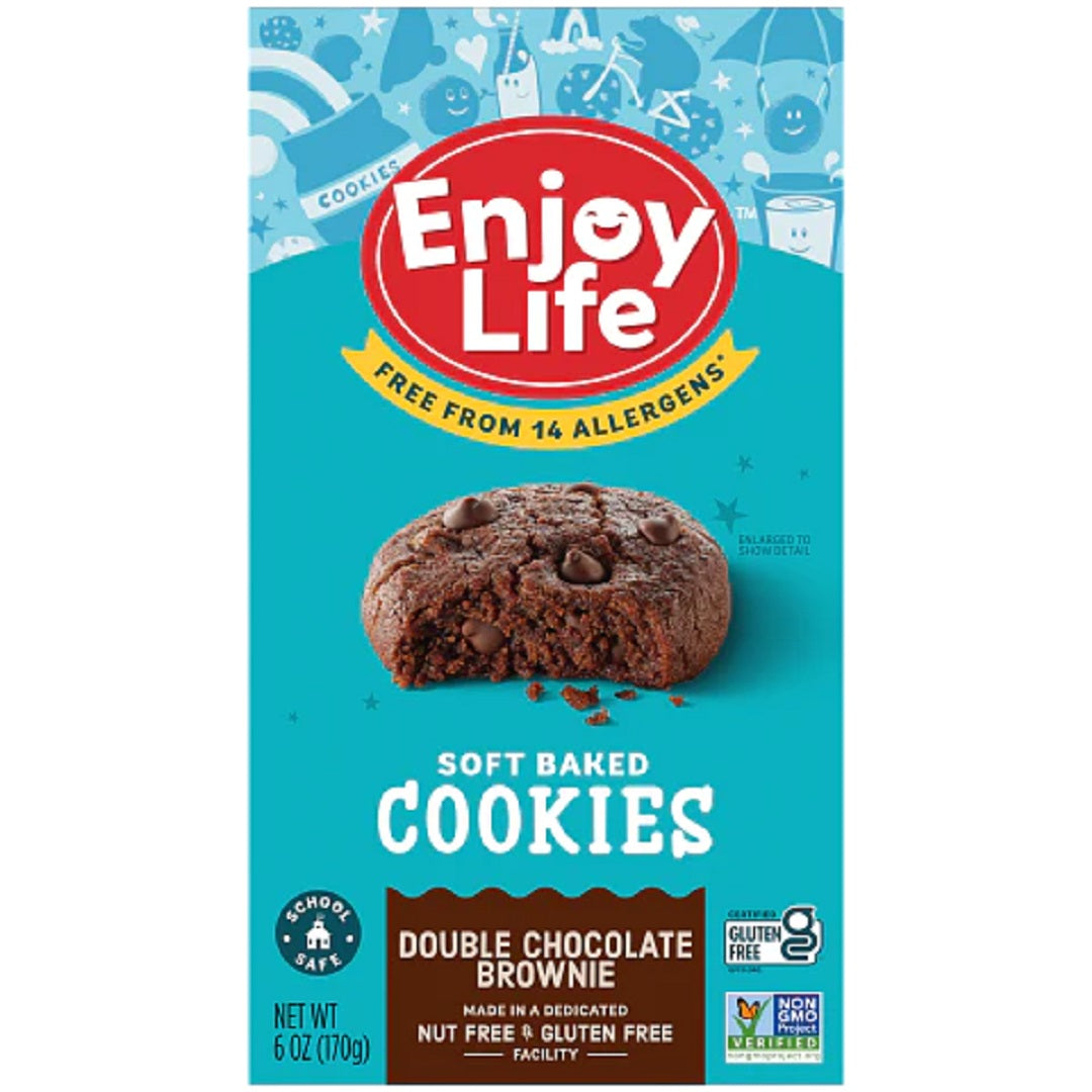Enjoy Life Soft Baked Cookies Double Chocolate Brownie 170g