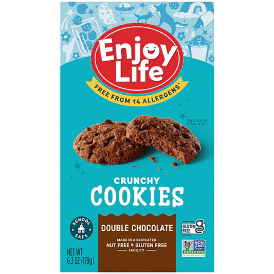 Enjoy Life Crunchy Cookies Double Chocolate 179g