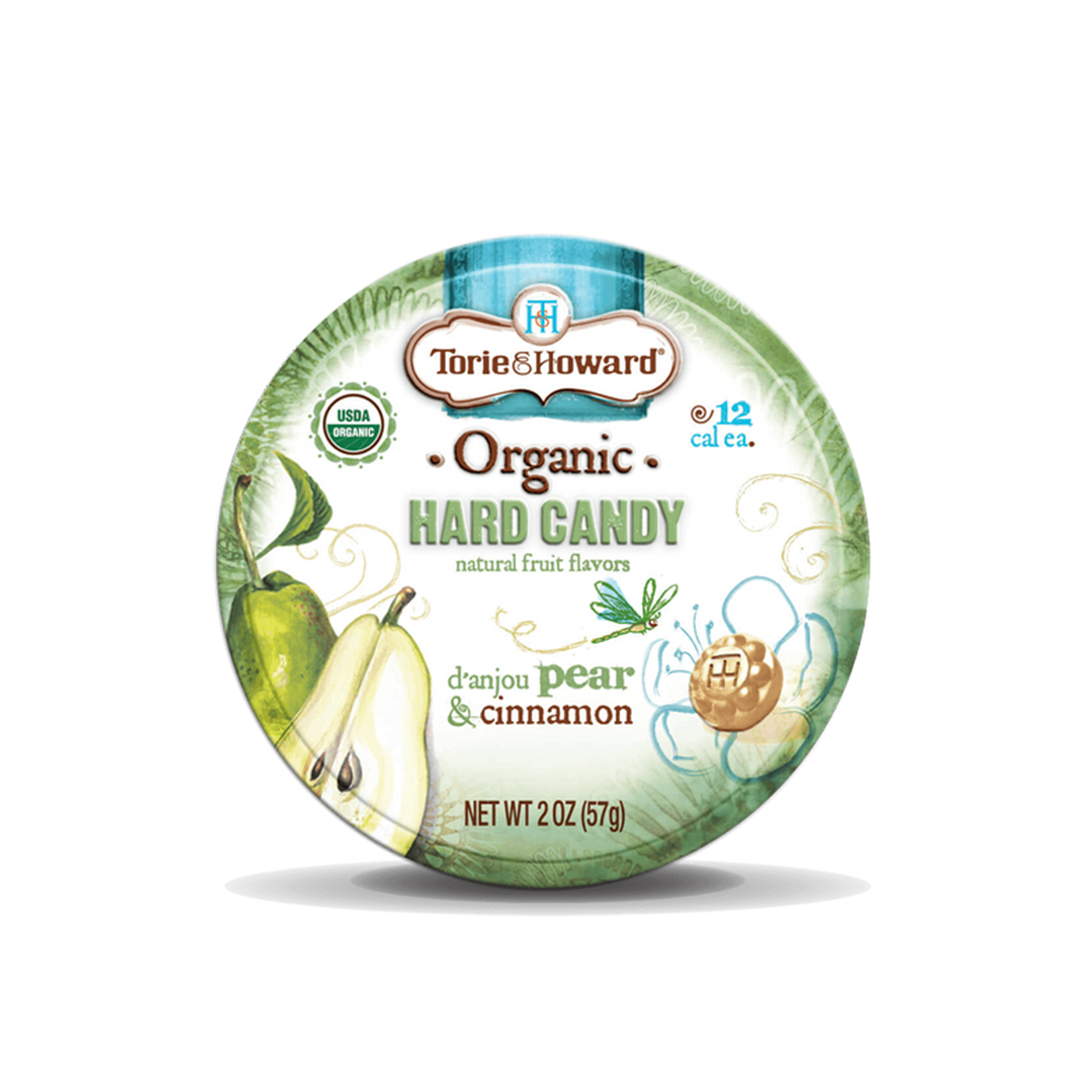 Torie & Howard Organic Hard Candy Pear & Cinnamon 57g