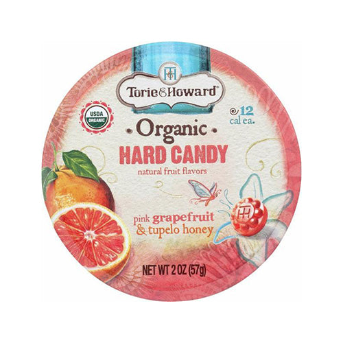 Torie & Howard Organic Hard Candy Pink Grapefruit & Tupelo Honey 57g