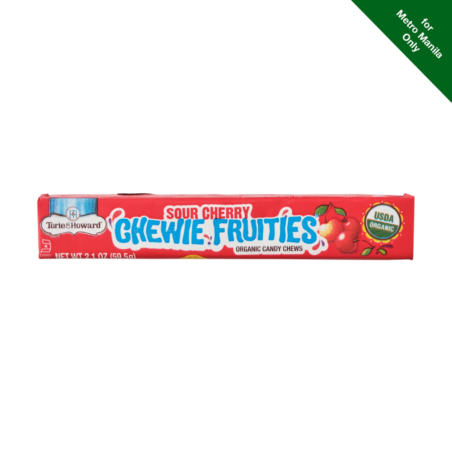 Torie & Howard Organic Sour Chewie Fruities Cherry 60g