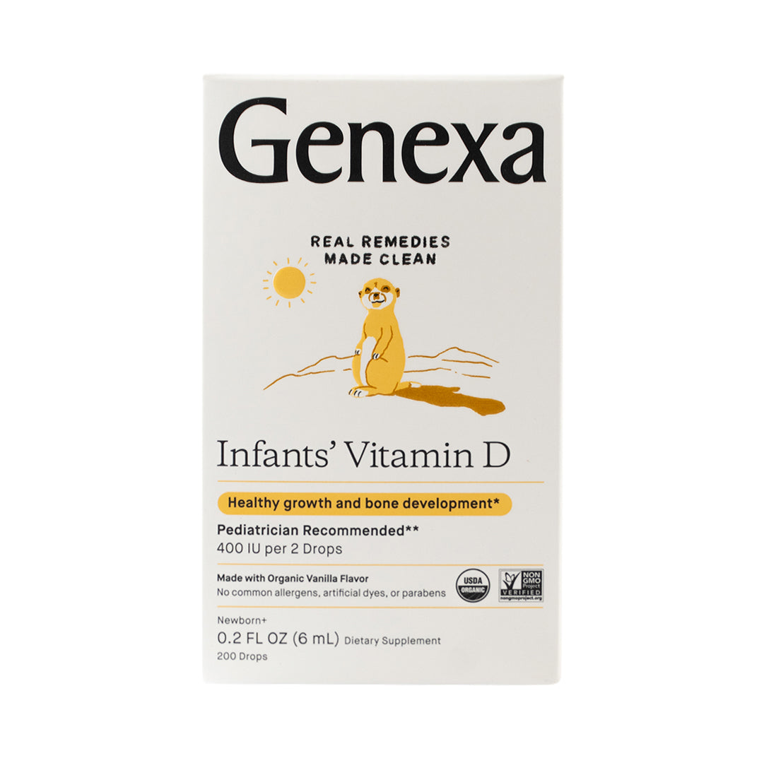 Genexa Infant's Vitamin D 400IU per 2 drops 6ml (Made with Organic Vanilla Flavor)