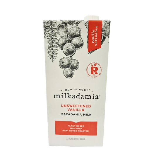 Milkadamia Unsweetened Vanilla Macadamia Milk 946ml