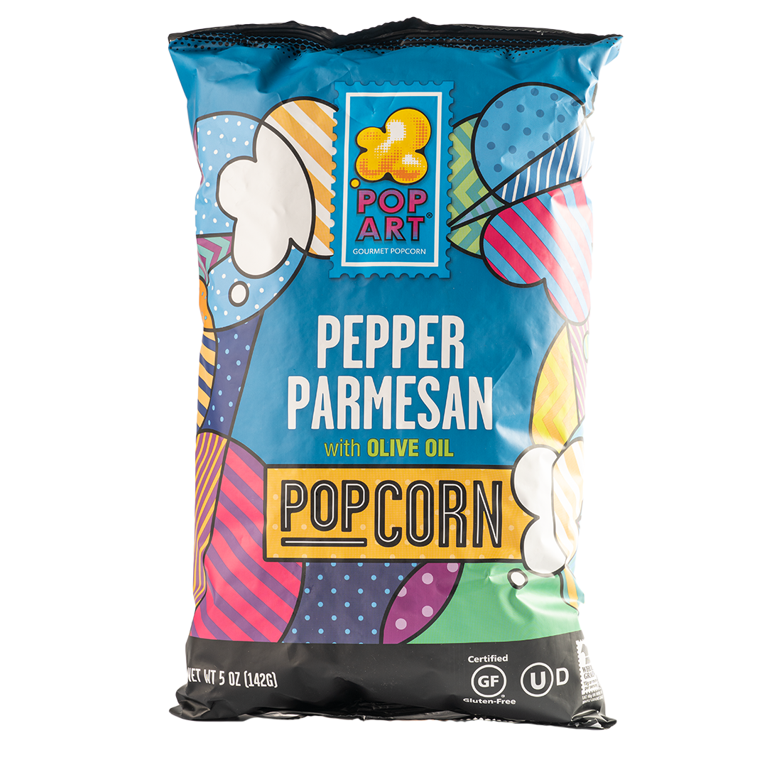 Pop Art Pepper Parmesan Popcorn GF 142g