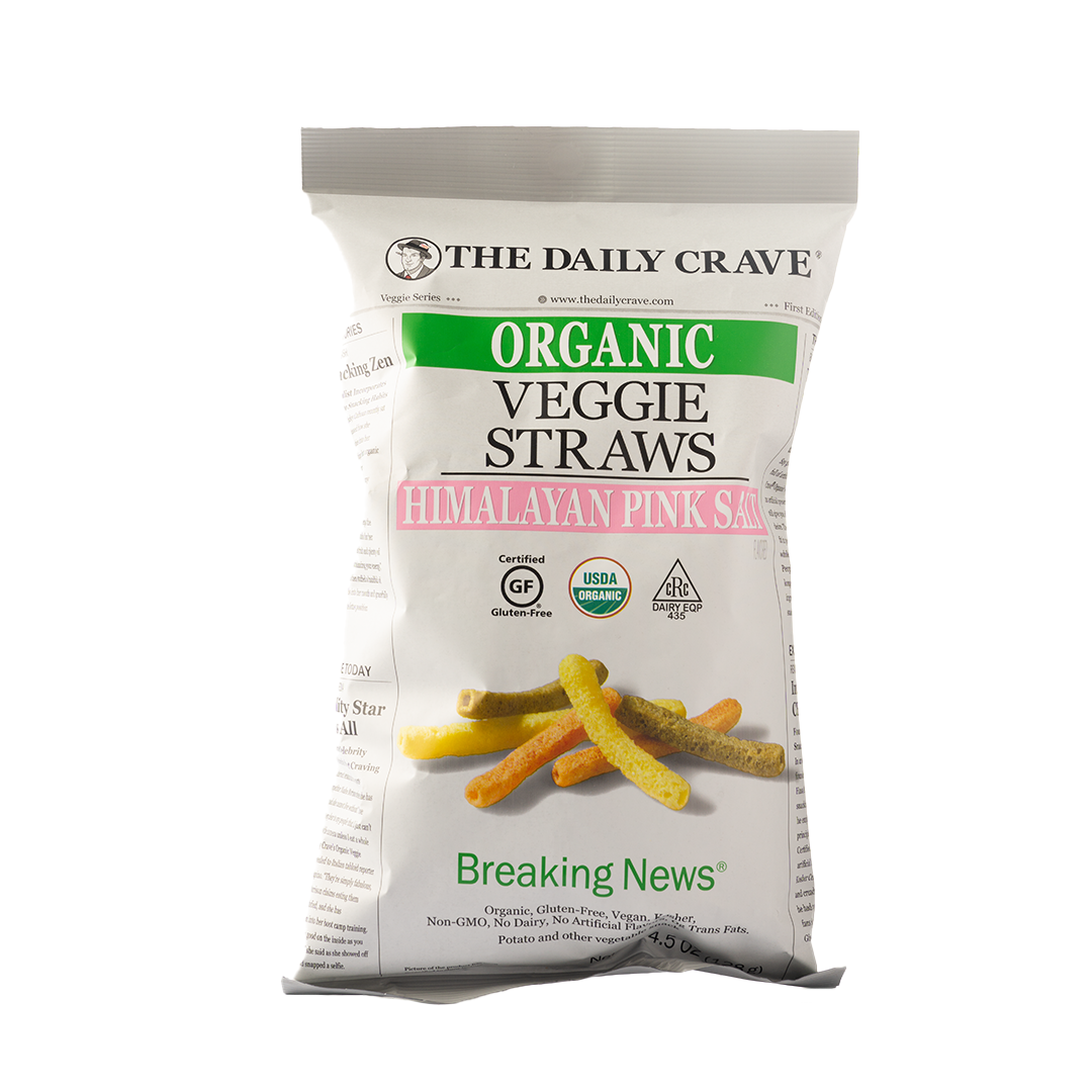 The Daily Crave Veggie Straws Himalayan Pink Salt  127.57g