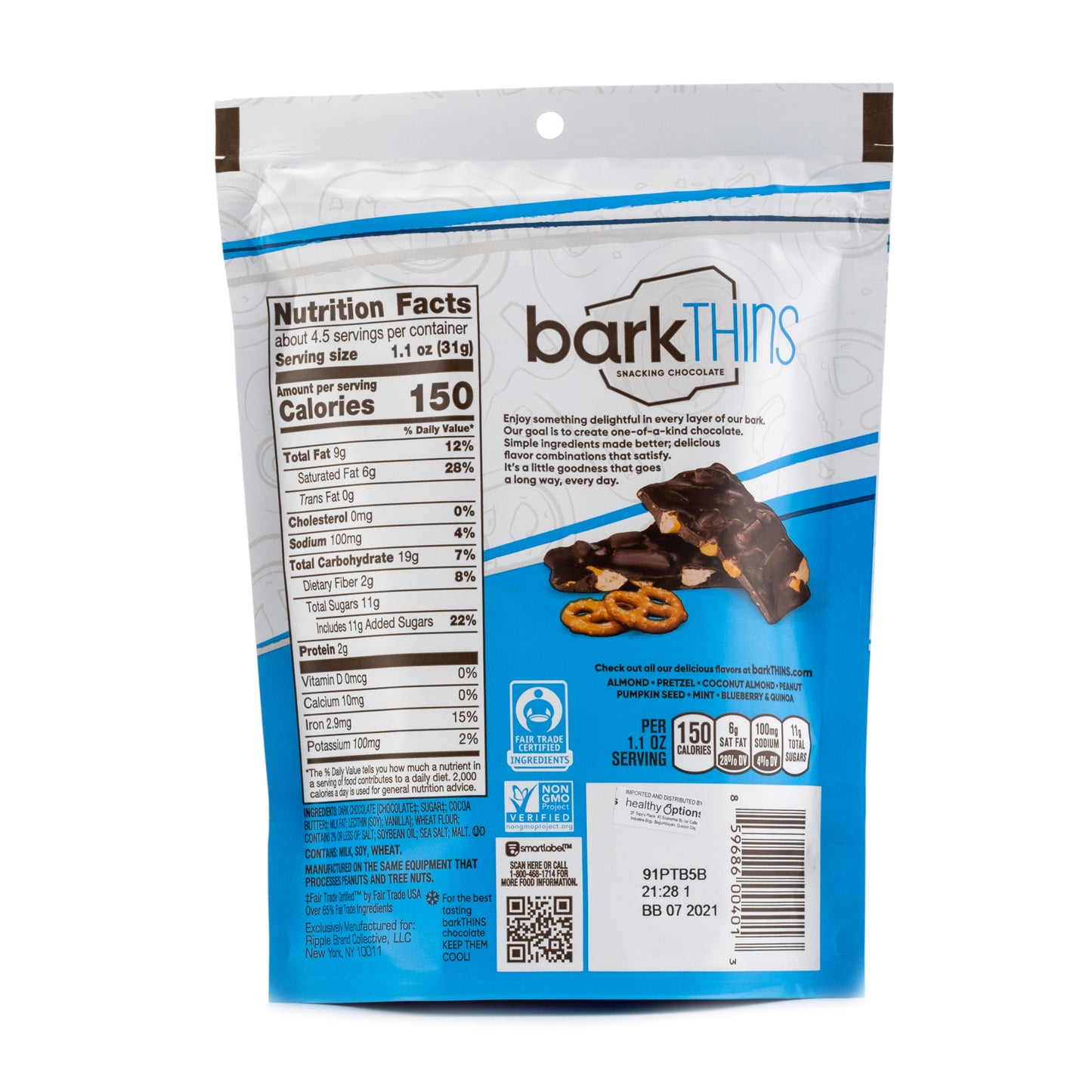 Bark Thins Dark Chocolate Pretzel & Sea Salt